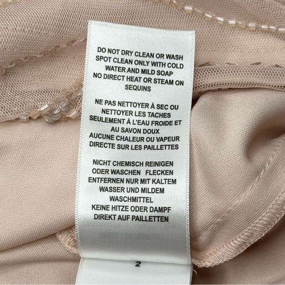 NWT Adrianna Papell Sleeveless Blousen Beaded Mini Dress Sz 8 Pink Glam Cocktail - Picture 10 of 10